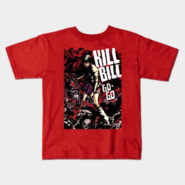 Kill Bill a go go Kids T-Shirt by grungethemovie